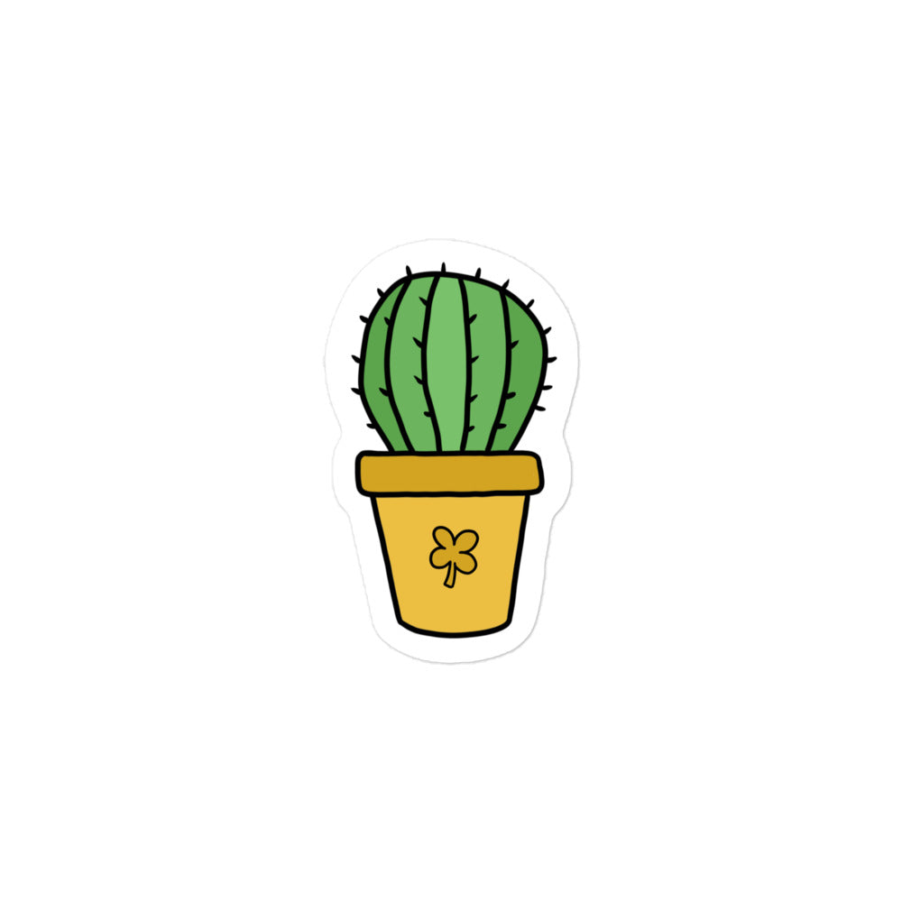 Yellow Cacti Sticker – lucky dog artwork
