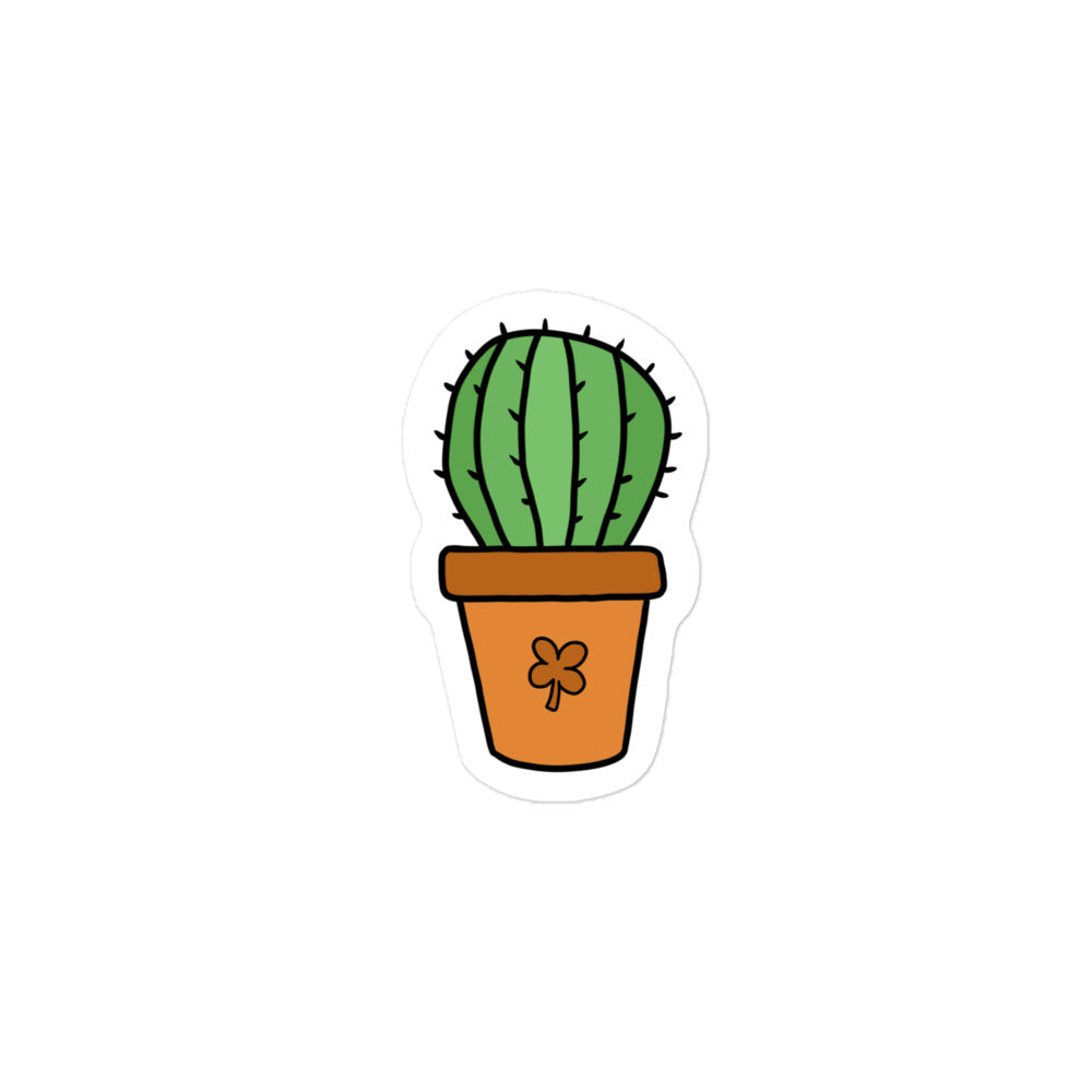 Orange Cacti Sticker – lucky dog artwork